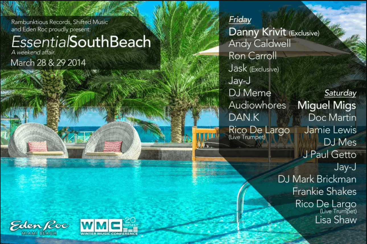 ESSENTIAL 2014 event flyer