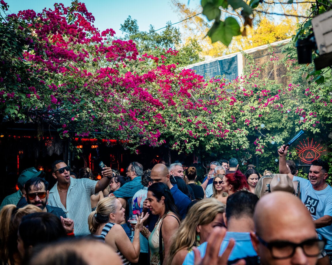 ESSENTIAL crowd gathered at BOHO House